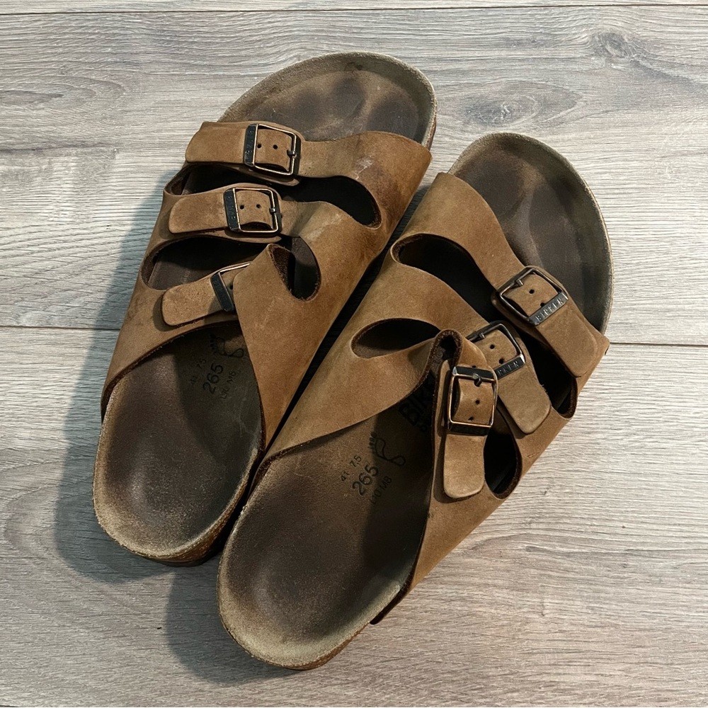 Birkenstock Briko Premium Tan Suede Sandals EU 41, M 8-8.5 W 10-10.5